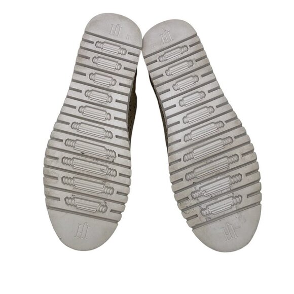 Ilse Jacobsen Hornbaek Women's Slip on Shoes Cut Out Floral Gold Size 41 - Picture 11 of 13